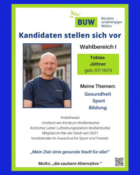 Kandidaten stellen sich vor: Tobias Jüttner