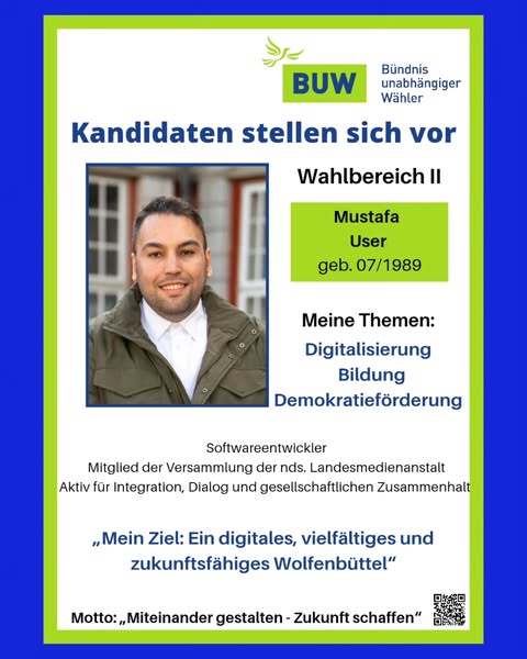 Kandidaten stellen sich vor: Mustafa User